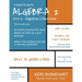 Algebra 2: Unit 1 - Algebra 1 Revisited: 5 Minute Math