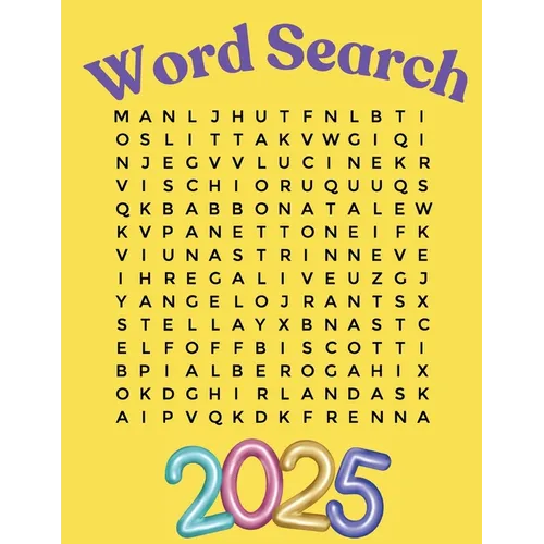 Word Search Puzzle Book 2025 Large Print: Adult Word Search Puzzle Book for Women, Men, Seniors