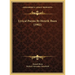 Lyrical Poems By Henrik Ibsen (1902)