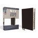 NIV, Thinline Reference Bible, Bonded Leather, Black, Red Letter Edition, Indexed, Comfort Print