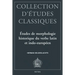 Etudes de Morphologie Historique Du Verbe Latin Et Indo-Europeen