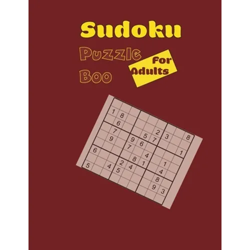 Sudoku Puzzle Boo for Adults: Sudoku Book for Adults, 101 pages with solutions, great gift,