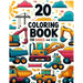 Coloring Book for babies and kids: 20 Construction Vehicles