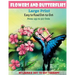 Flowers And Butterflies- Large Print Easy To Read Dot-to-Dot: From 153 to 527 Dots