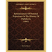 Reminiscences Of Personal Experience In The History Of Diphtheria (1885)