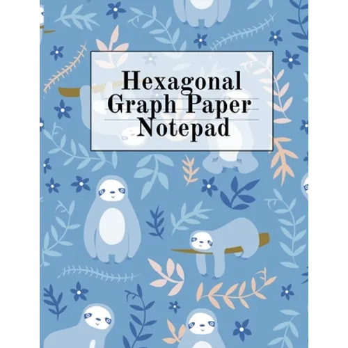 Hexagonal Graph Paper Notepad: Hexagon Notebook (.2" per side, small) - Draw, Doodle, Craft, Tilt, Quilt, Video Game & Mosaic Decoration Project Compo