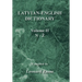 Latvian-English Dictionary: Volume Ii N-Z