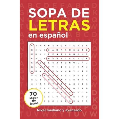 Sopa de Letras en Español: Nivel Mediano y Avanzado