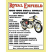 ROYAL ENFIELD 1956-1966 250cc CRUSADER SERIES & 350cc 'NEW BULLET' FACTORY WORKSHOP MANUAL & PARTS MANUAL