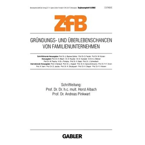 Gründungs- Und Überlebenschancen Von Familienunternehmen
