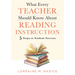 What Every Teacher Should Know about Reading Instruction: Five Steps to Student Success (Create Stronger Readers with Effective Literacy Instruction.)