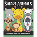 Safari Animals Coloring Book for Kids Ages 1-5: Cheetah, Lion, Elephant, Ostrich, Gazelle, Meerkat, Giraffe, Tiger, Warthog, Hyena, and More - Fun and