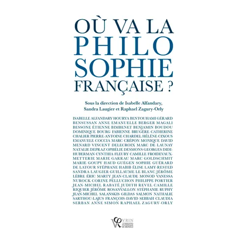 Ou Va La Philosophie Francaise?