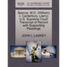 Spence, M.D. (William) V. Canterbury. (Jerry) U.S. Supreme Court Transcript of Record with Supporting Pleadings