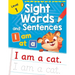 Sight Words and Sentences (Level 1): First Practice Workbook of Most Common Sight Words for Preschool Kids, Toddlers with Vocabulary Development Activ