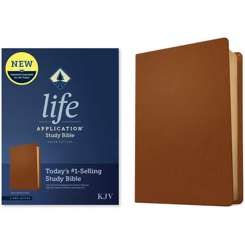 KJV Life Application Study Bible, Third Edition (Genuine Leather, Brown, Red Letter)