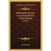 Philosophical Essays Concerning Human Understanding (1751)