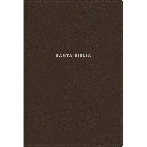 Nvi, Biblia de Estudio Actualizada, Revisión 2022, Leathersoft, Café, Letra Grande, Interior a Color, Palabras de Jesús En Rojo, Comfort Print
