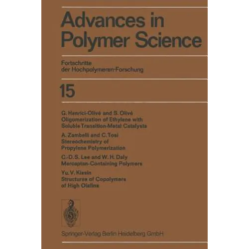 Advances in Polymer Science / Fortschritte Der Hochpolymeren-Forschung