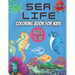 Sea Life Coloring Book for Kids Ages 5-10: Ocean Designs: Sharks, Sea Horses, Fish, Sea Turtles, Crabs, Octopus, Jellyfish Detailed Designs.