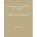 The Supreme Court of Ohio on Criminal Law 2009