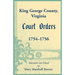 King George County, Virginia Court Orders, 1754-1756