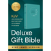 KJV Holy Bible: Deluxe Gift Bible - Turquoise Circle Leaf: King James Version Bible