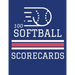 100 Softball Scorecards: 100 Scoring Sheets For Baseball and Softball Games (8.5x11)