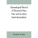 Genealogical record of Reverend Hans Herr and his direct lineal descendants: From his Birth A.D. 1639 to the present time containing the names, etc. o