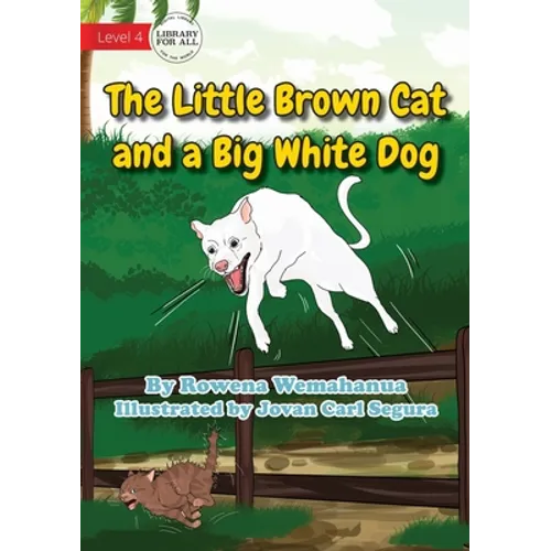 The Little Brown Cat and a Big White Dog
