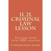 1L 2L Criminal Law Lesson: Includes high level MBE analysis