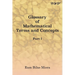 Glossary of Mathematical Terms and Concepts (Part I)