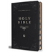 KJV Holy Bible, Giant Print Thinline Large Format, Black Premium Imitation Leather with Ribbon Marker, Red Letter, and Thumb Index