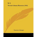 S. I.: Novela Cubana Historica (1916)