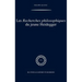 Les Recherches Philosophiques Du Jeune Heidegger