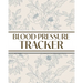 XL Large Print 1-Year Blood Pressure Tracker (Blue Roses on Cream): 8"x10" 52+ Extra Weeks Large Daily Blood Pressure Logbook Tracker Complete with Mo