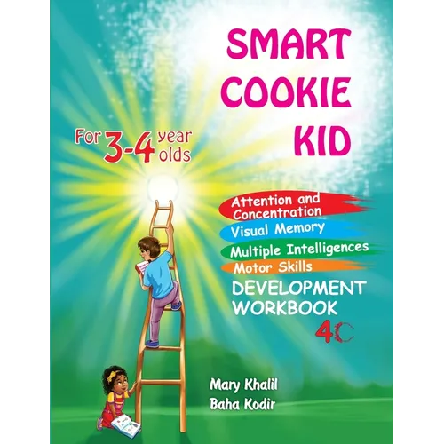 Smart Cookie Kid For 3-4 Year Olds Attention and Concentration Visual Memory Multiple Intelligences Motor Skills Book 4C