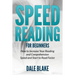 Speed Reading For Beginners: How to Increase Your Reading and Comprehension Speed and Start to Read Faster