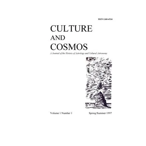 Culture and Cosmos Vol 1 Number 1