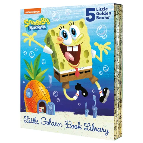 Spongebob Squarepants Little Golden Book Library (Spongebob Squarepants): Mr. Fancypants!; Sponge in Space!, Top of the Class!; Where the Pirates Arrg