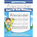 Letter Tracing for Kids Alexander Trace my Name Workbook: Tracing Books for Kids ages 3 - 5 Pre-K & Kindergarten Practice Workbook