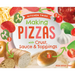 Making Pizzas with Crust, Sauce & Toppings