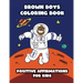 Brown Boys Coloring Book: Positive Affirmations for Kids
