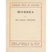 Hobbes (1904) by Leslie Stephen