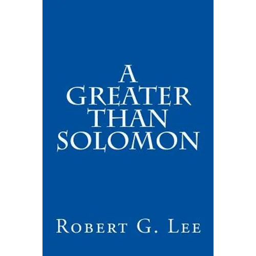 A Greater Than Solomon - Paperback