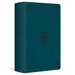 ESV Large Print Personal Size Bible, Red Letter (Trutone, Deep Teal, Ornament Design)