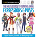 Master Guide to Drawing Anime: Expressions & Poses: Figure Drawing Essentials for the Aspiring Artist - A How to Draw Anime / Manga Step by Step Book