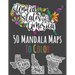 United States Of America: 50 Mandala Maps To Color: American States Colouring Book With 50 Unique Illustrations - 8.5 x 11 inches