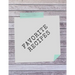 Favorite Recipes: Deluxe Recipe Binder