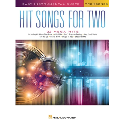 Hit Songs for Two Trombones: Easy Instrumental Duets